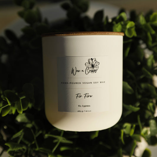 Luxury Scented Candles - Fir Fire - 10 oz