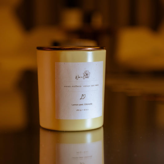 Luxury Scented Candles - IJ - 10 oz Glass Jar for Spa, Yoga, Bath, candle gifts for Women All natural Soy Wax Candles Mothers Day Gift Candles